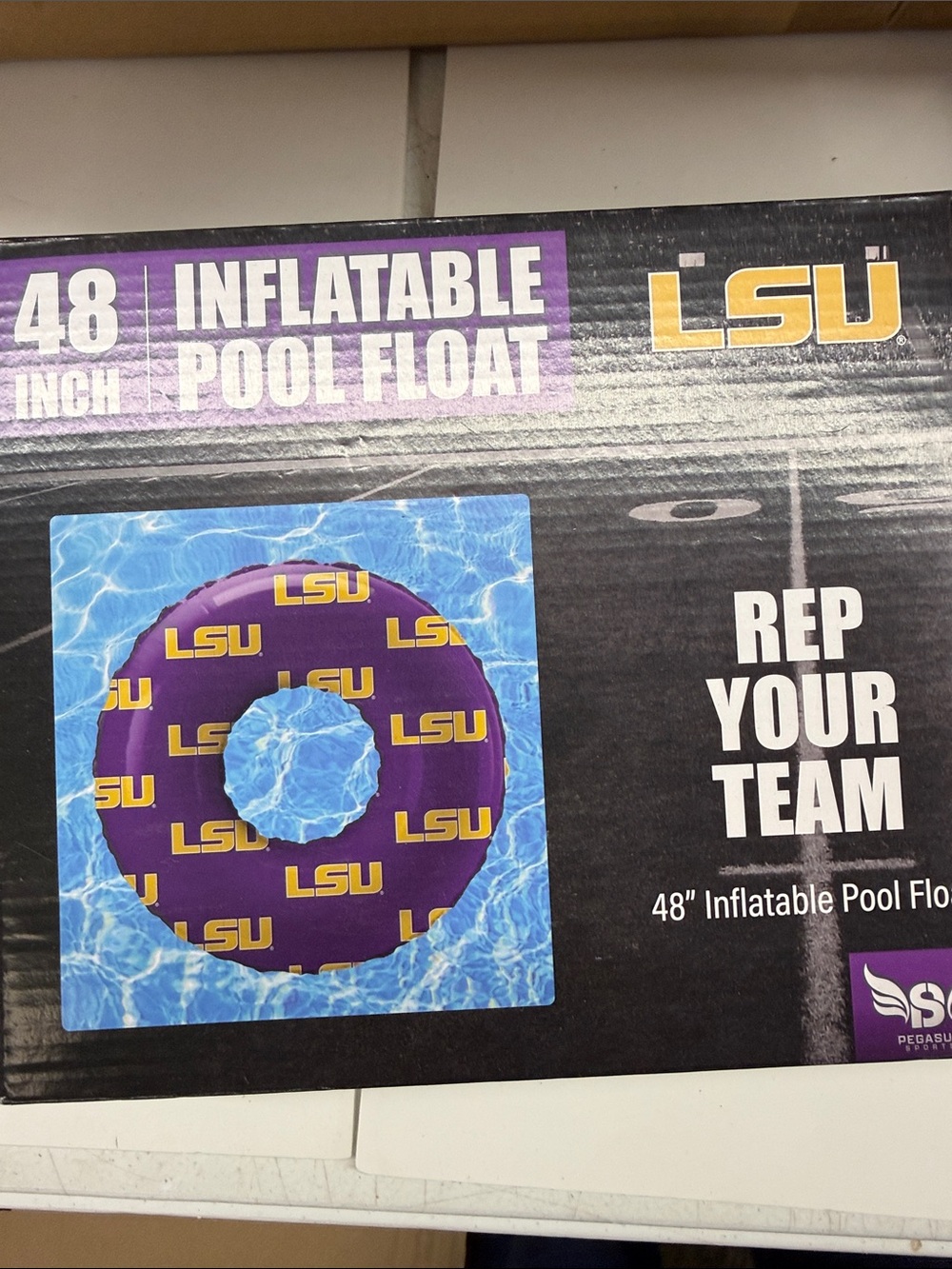 NEW LSU Purple & Gold Inflatable Pool Float Official